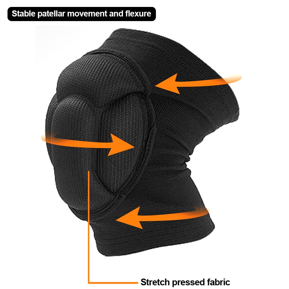 1 пара утолщенных наколенников из вспененного ЭВА, спортивные наколенники для поддержки в спортзале, фитнес-протекторы, баскетбольные наколенники, противоскользящие наколенники для защиты от столкновений