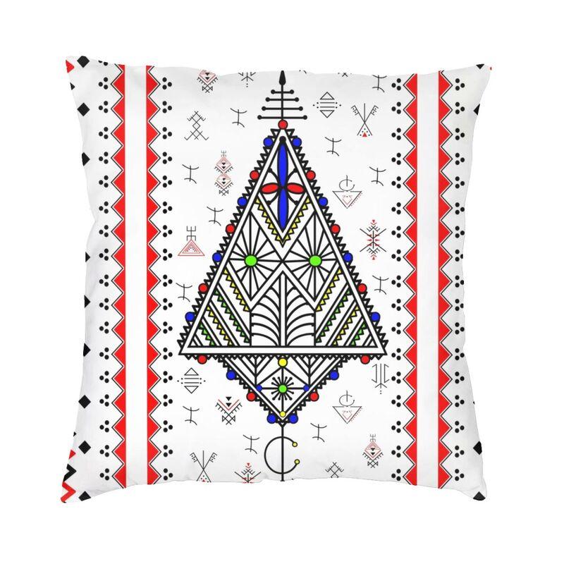 Amazigh Kabyle Berber Motifs Throw Pillow Case Bedroom Decoration Morocco Africa Geometric Cushion Cover Sofa Chair Pillowslip