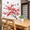 Новые романтичные наклейки на стену в китайском стиле «Персиковое дерево и сорока» для гостиной и кабинета, украшение и благоустройство дома