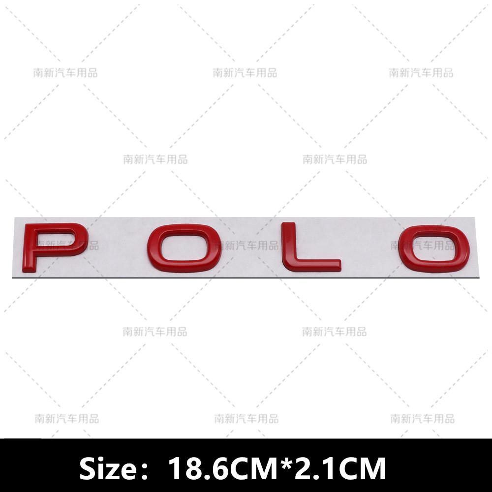 2026 Hot For VOLKSWAGEN VW 3D Metal Rear Trunk Sticker Car Styling Auto Body Side Fender Badge For Volkswagen VW Polo Letters Em