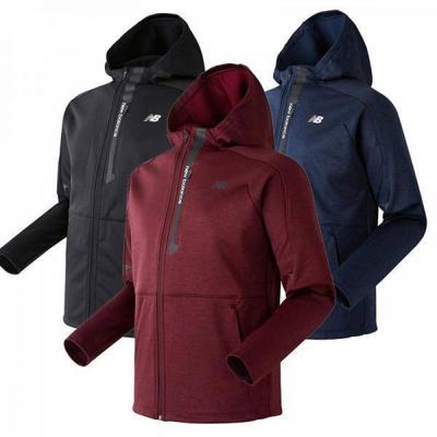 Мужская куртка New Balance Brushed Training с капюшоном на молнии Nbmd84