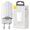 Baseus Gan2 Lite Network Charger, Usb + Usb-C, 65W, Eu (White)