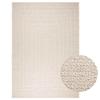 VidaXL ZIZUR Rug Cream 200x290 Cm Jute Look Indoor Outdoor, Outdoor Rug, Floor Rug, Indoor Rug, 4010368