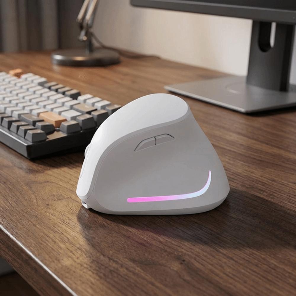 Ergonomic Vertical Mouse Rechargeable Wireless Mouse Ergonomic Design Mute Mouse Computer Use