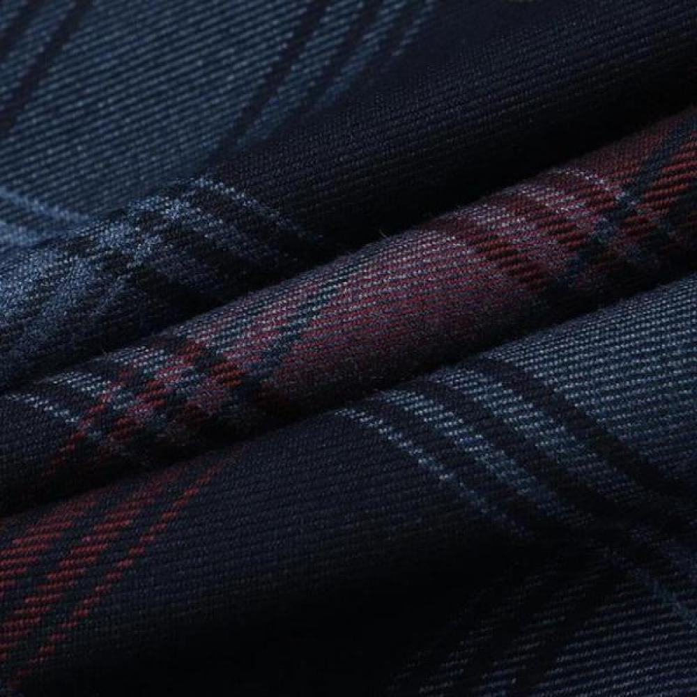 DakS Men S No Care Poly Blend Plaid Regular Fit Shirt dmw3Shcl130n1