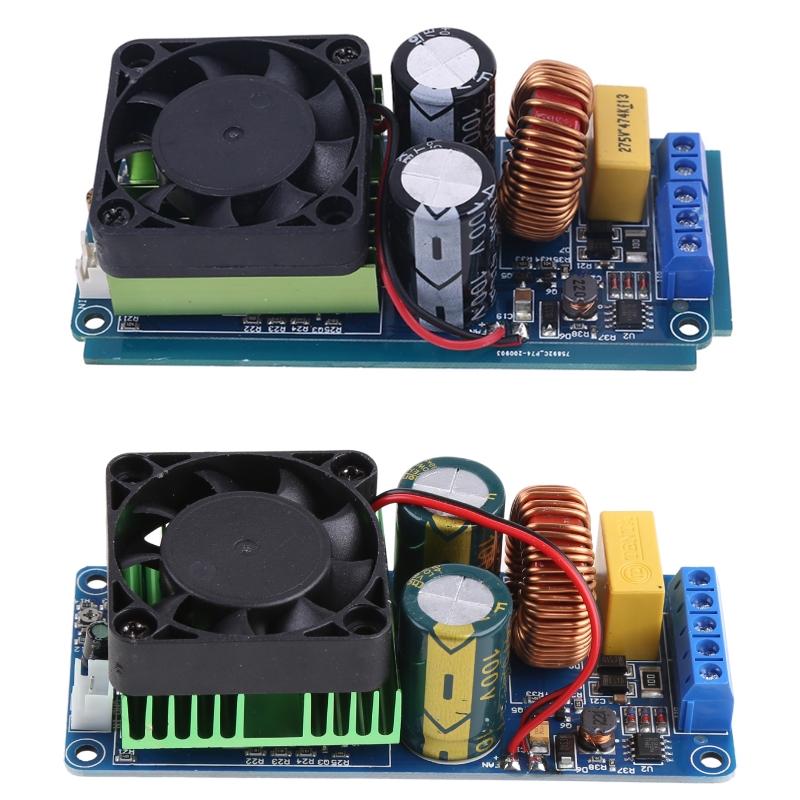 IRS2092S 500 Вт моно канальный цифровой усилитель класса Stage HIFI плата усилителя мощности с вентилятором