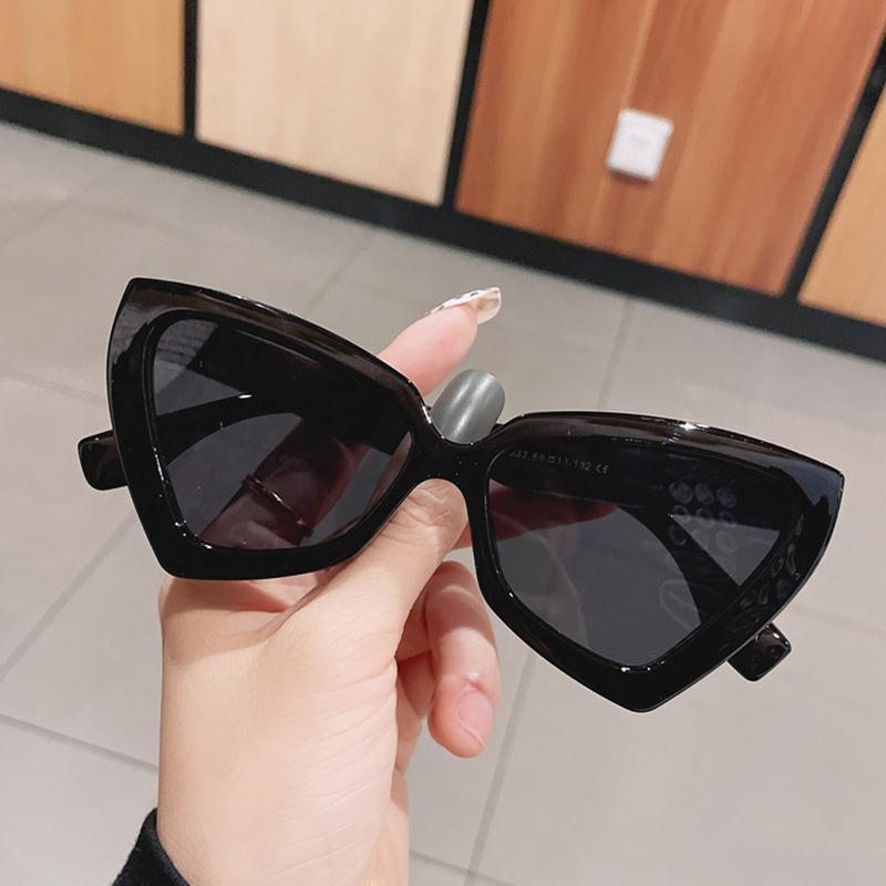 Cat Eye Sunglasses Women   Style Triangle Shades Clear Candy Color Eyewear Vintage Sun Glasses For Women