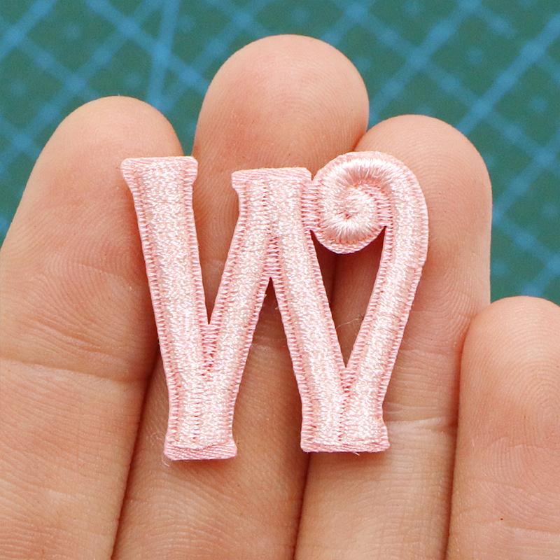 Алфавит 26 букв вышитые наклейки ручная работа вышивка своими руками простота аксессуар современный полиэстер 26 букв нашивка аппликация