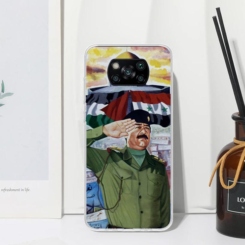 Etui Fashion Saddam Hussein Iraq Arabic Phone Case For Xiaomi Poco X7 X6 X5 M7 M8 Pro F7 Ultra Redmi 15C 15 13C 13 12C 12 10 10C