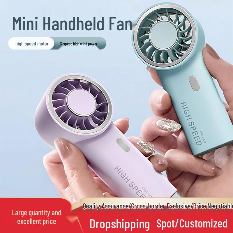 High-Speed Portable USB Rechargeable Mini Fan