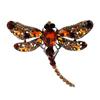 Ретро Большие Хрустальные Броши Стрекозы Женские Цветные Сплавы Насекомые Брошь Булавки Подарки