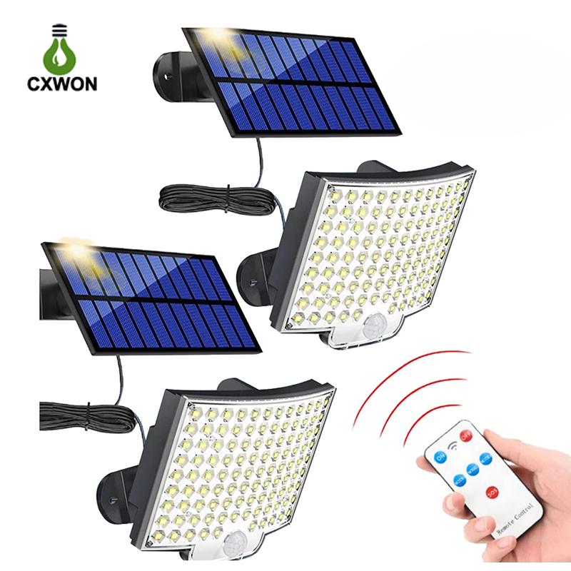Waterproof LED Solar Street Light Outdoor Solar Garden Street Lighting PIR Motion Sensor Light