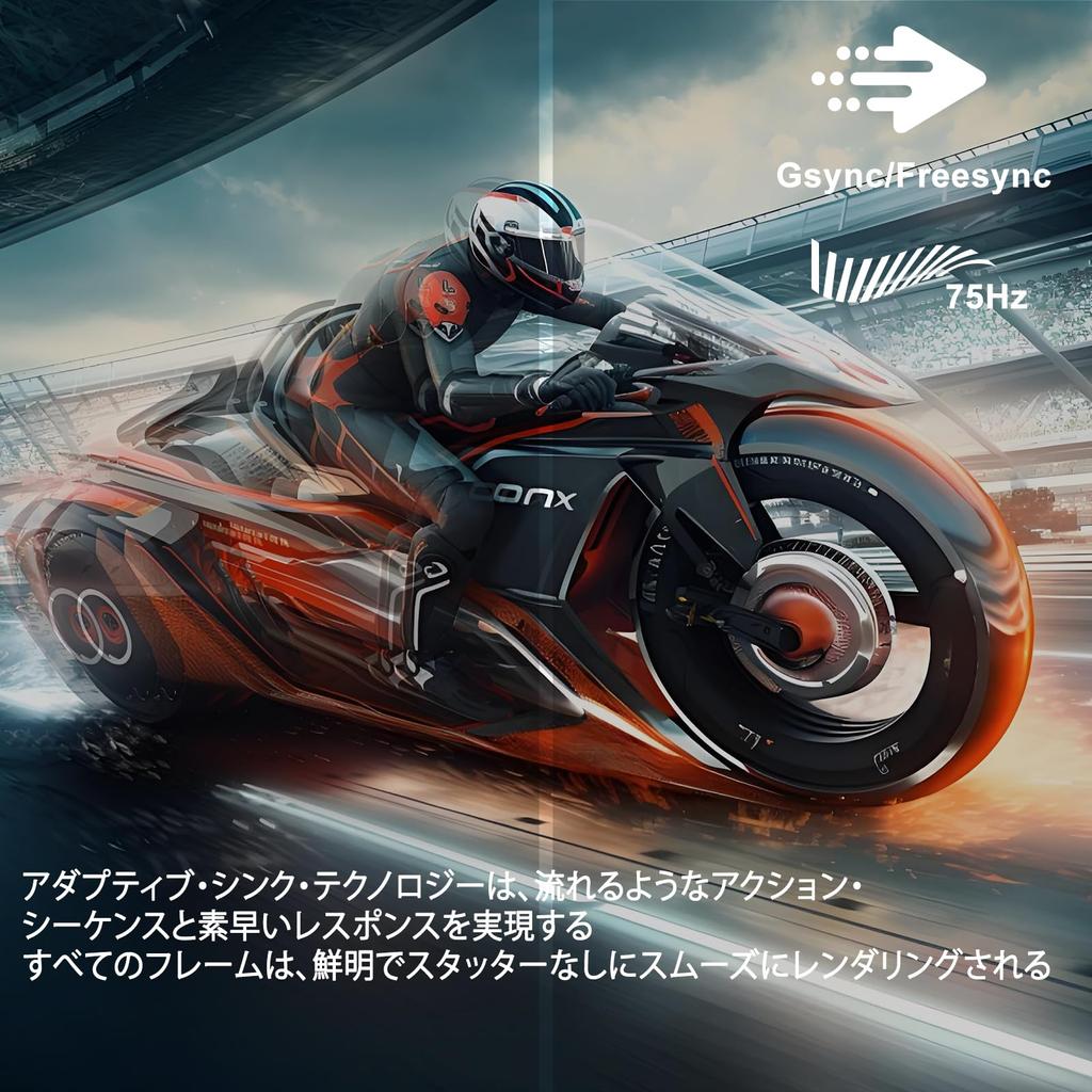 XUNDEFINED Inch 75Hz Computer Monitor with Speakers 1080p IPS Frameless Monitor FreeSync Million Colors Eye Care Monitor with HDMI VGA Port 23.8 16.7