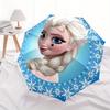 Elsa,Frozen Automatic Opening and Closing Fashion umbrella - 8-rib Folding Design, Lightweight and Portable, Suitable for Daily Business Use