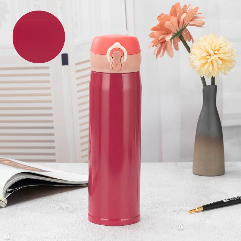 Double Creative Thermos Cup Stainless Steel Water Cup Printed Car Bouncing Cup Portable Cup