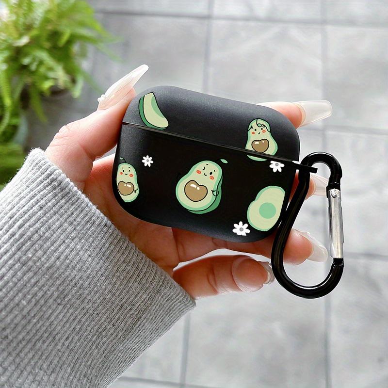 Милый чехол для наушников с дизайном авокадо для AirPods Pro2/Pro3/Pro, противоударный чехол для наушников для AirPods 4/3/1/2, амортизирующий