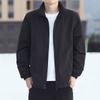 Jacket Men's Thin Stand Up Collar Oversized Fat Guy Jacket Men's Versatile Loose Top