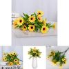 Artificial Small Daisy Flower Arrangement With Handcrafted Technique For Event And Home Use