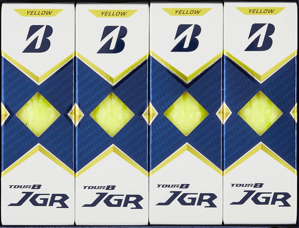 Мяч для гольфа BRIDGESTONE TOUR B JGR 2021 Модель 12 мячей Желтый