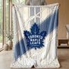 Toronto Maple Leafs Flannel Fleece Blanket Cozy Warm Throw Blanket For Couch Bed Travel All Season Use