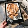 Luxury Summer Long Silk Scarf Female Animal Horse Print Thin Narrow Scarf Bag Hair Band Ribbon Scarfs Women Neckerchief