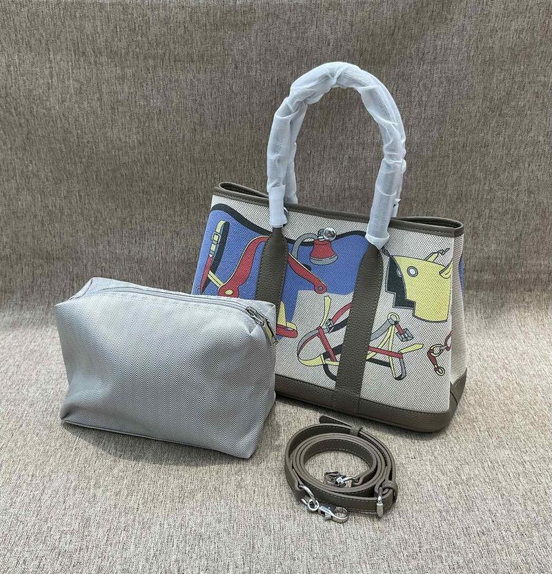 Новая натуральная кожа верхний слой коровья кожа TOGO кожа с брезентовой садовой сумкой модная печатная сумка