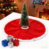 Рождественское украшение однотонная шаль юбка для елки
