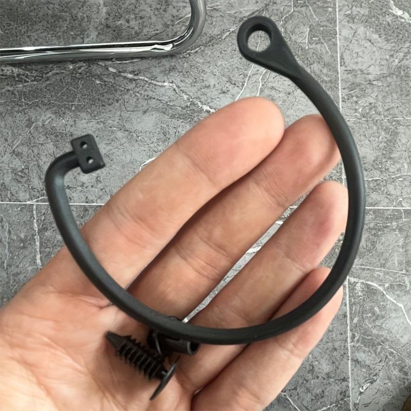 For FIAT 500 Grande Punto Bravo Doblo Fuel Cap Cover Cord Loop, Black with Red Latch, Perfect for Alfa Romeo Cars, Fuel Accessory|