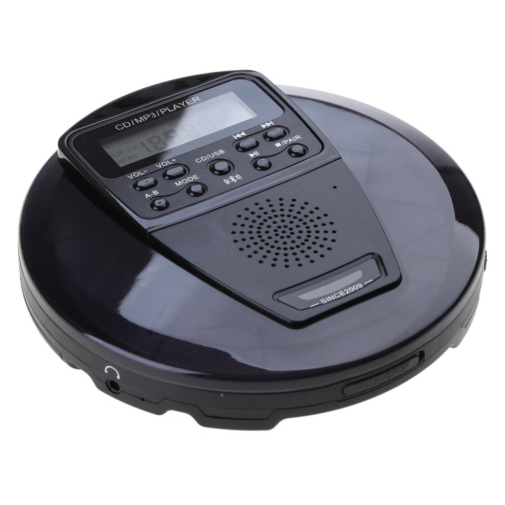 Rechargeable CD Player Portable Compacts Shockproof Portable CD Player with Earphone Walkman CD Player LCD Display