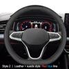Чехол на руль автомобиля для Volkswagen VW Qashqai X-Trail Rogue Golf Tiguan Jetta Passat Beetle, защитное пальто для рук