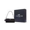 Coach Сумка-тоут Nolita 19 с твердой фурнитурой с логотипом из зернистой кожи, маленькая женская сумка, черная CP474-IMBLK