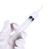 4Pcs/Set 12Ml Disposable Transparent Dental Irrigation Syringe With Curved Tip