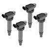 Set of 4 Ignition Coils for Toyota Compatible with Genuine Toyota Part and 4-pin Noah, Voxy, AZR60G, AZR65G, Estima, ACR50W, ACR55W, Hiace, TRH200K,