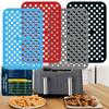 Oven Kitchen Rectangle For Ninja DZ201 Foodi Air Fryer Mat Silicone Liners Reusable