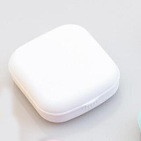 Macaron Color Eye Contact Lenses Cases Girl Black Purple Contacts Lens Container Case with Silicone Tweezers Mini Pocket Box