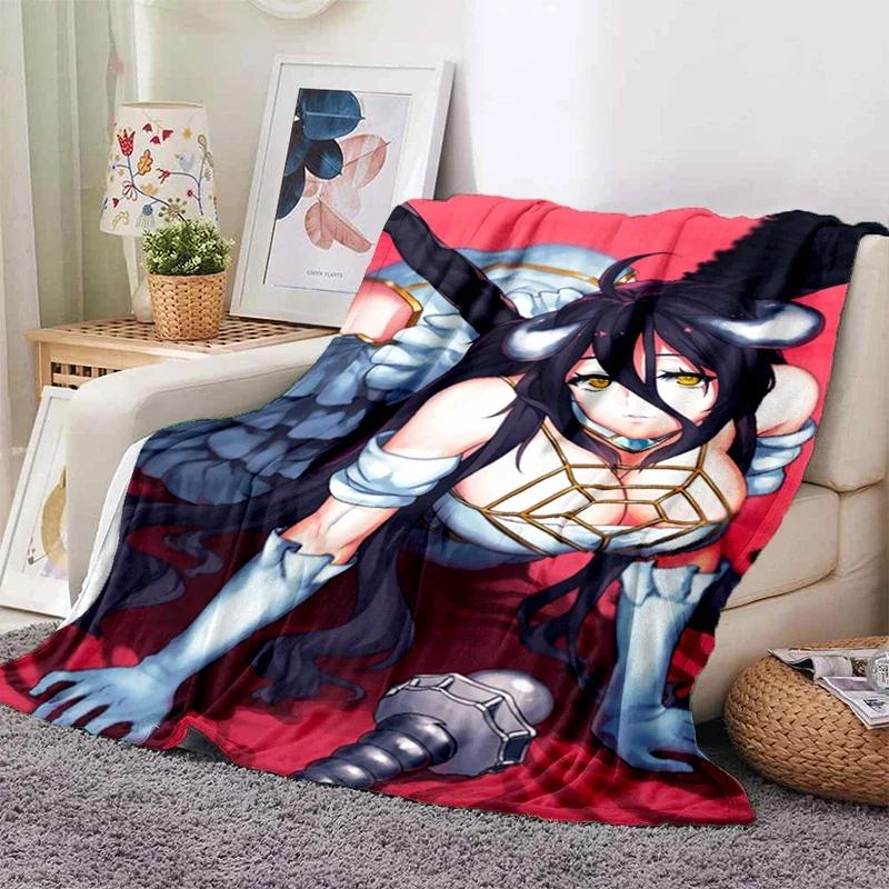 Sexy Anime Girls Blanket Soft Plush Flannel Throws Blankets for Sofa Bed Couch Best Gifts All Season Light Bedroom Warm Decke
