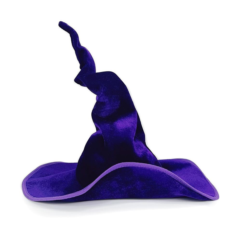 Барокко Барокко Шляпа Ведьмы Бархатная Ткань Колпак Волшебника Портативная Хэллоуинская Шляпа Ведьмы Ночной Клуб