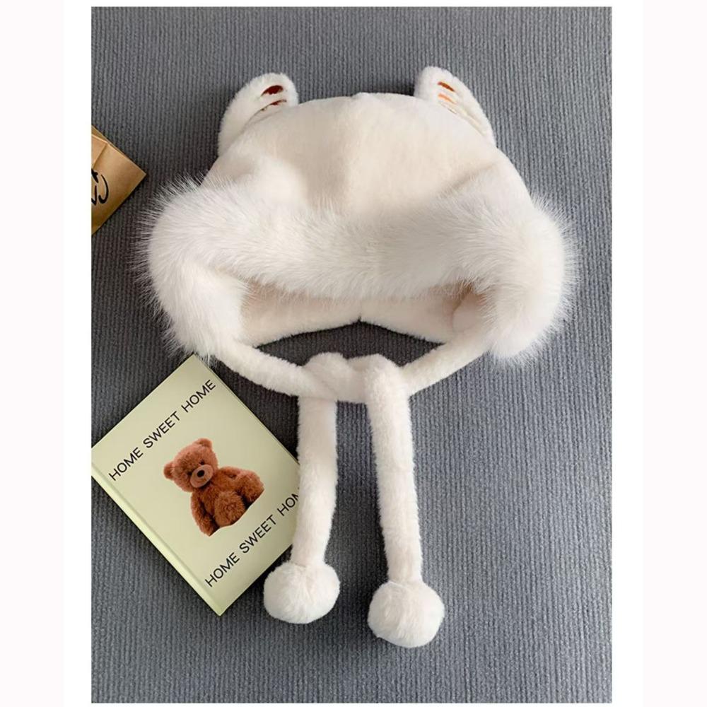 Winter Warm Ear Protection Caps Cute Tiger Ears Pullover Cap New Winter Warm Hat Autumn Winter