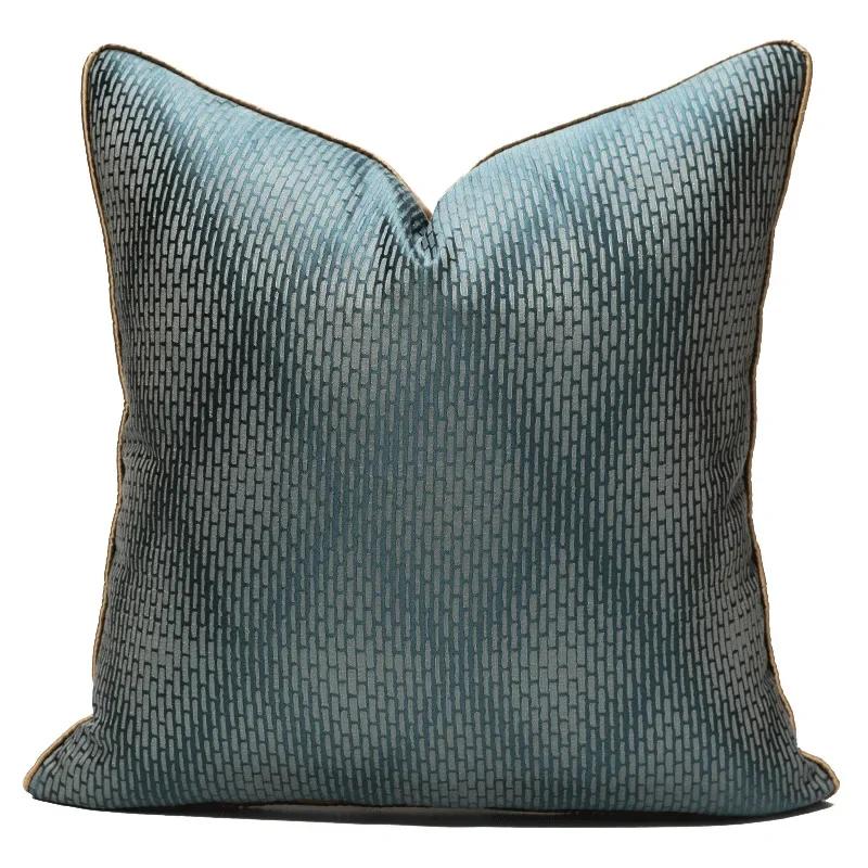 Серый современный светлый роскошный чехол для подушки 30*50 45x45 50см 60 Высококачественный чехол для подушки Жаккардовая наволочка для кровати, дивана, домашнего декора