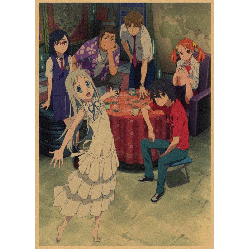 Flower Seen That Day Anime Kraft Paper Poster - Wall Decor