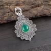 Green Onyx Gemstone Jewelry, 925 Solid Sterling Silver Pendant, Handmade Appealing Silver Jewelry, Boho Onyx Pendant For Gift