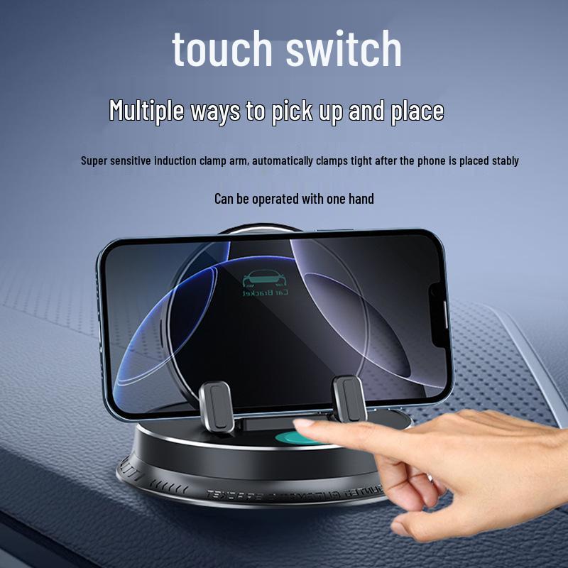 Умный индукционный многофункциональный держатель для телефона в автомобиль - Нескользящее крепление на приборную панель для навигации