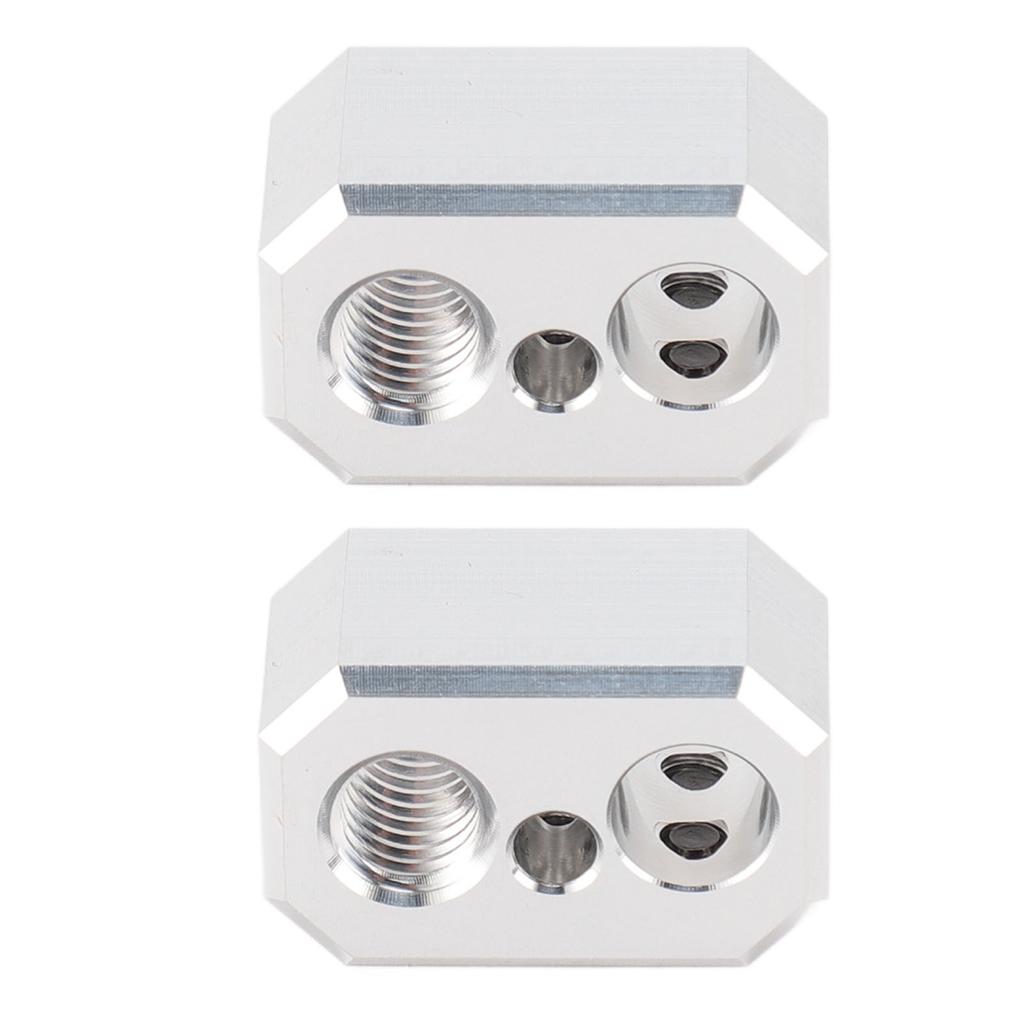 2pcs 3D Printer Hotend Heater Block Professional Aluminum Heater Block for Prusa I3 MK4 for