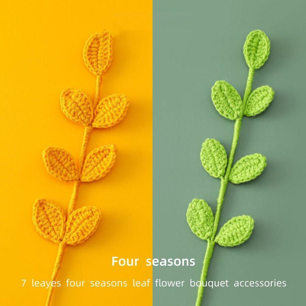 Ручная работа 3D Закладка в виде листа Вязаный лист Маркер для страниц книги Высококачественный зажим для книги в виде листа