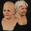 Costume Masque Add Atmosphere Costume Realistic Appearance Role Playing Decorative Halloween Decor No Odor Party Elderly Man Head Cover Masque
