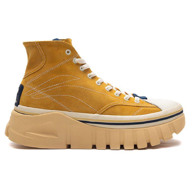 Li Ning Wave Высокие Повседневные Кроссовки Женские Желтые AGCQ258-1