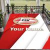 Custom Text Printed Rug PSV Eindhoven FC Non Slip Floor Carpet For Home Room Decor