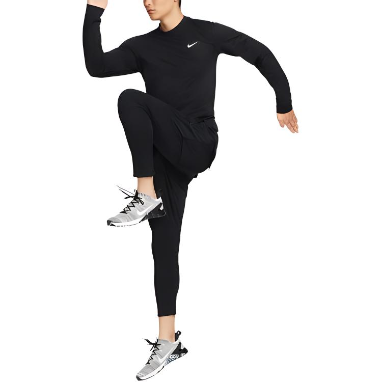 Nike Мужские топы для фитнеса с длинными рукавами черные FB8584-010