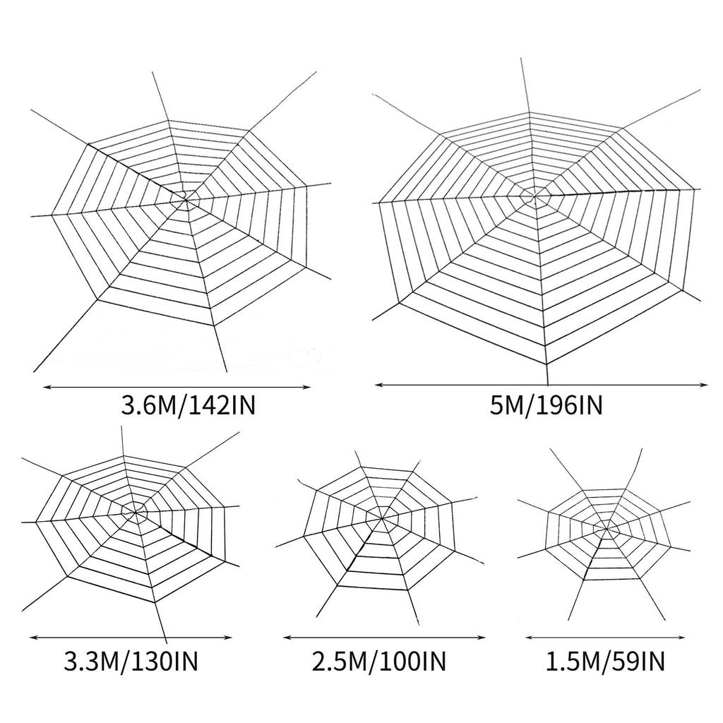 Halloween Decoration Fixable Simulation Spider-Web Decorative Props For Home