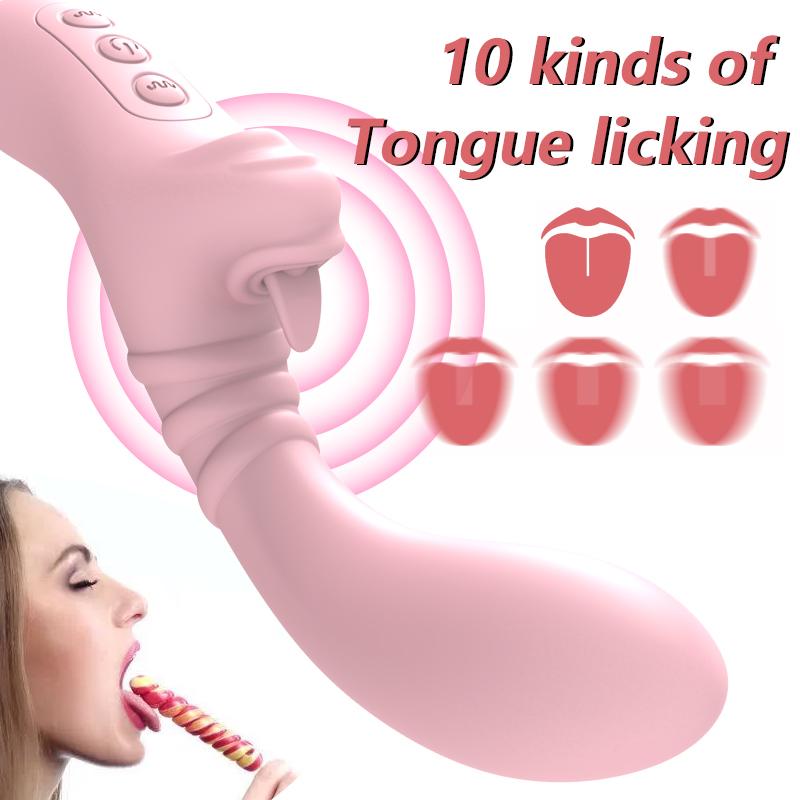 Вибратор для лизания языка для женщин, стимуляция точки G, вагинальный массаж, лизание клитора, оргазм, фаллоимитатор, оральный секс-игрушки для взрослых 18